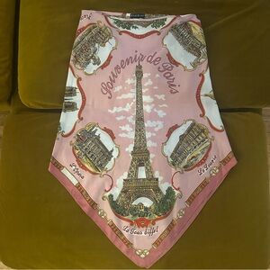 Vintage Y2K bebe Souvenir de Paris Scarf Skirt RARE